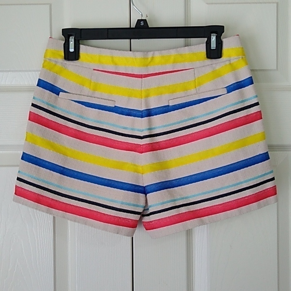 J.Crew Colorful Jacquard Striped Shorts Size - 2 - Picture 4 of 14